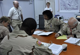 Contracting officer representatives receive refresher training in Afghanistan