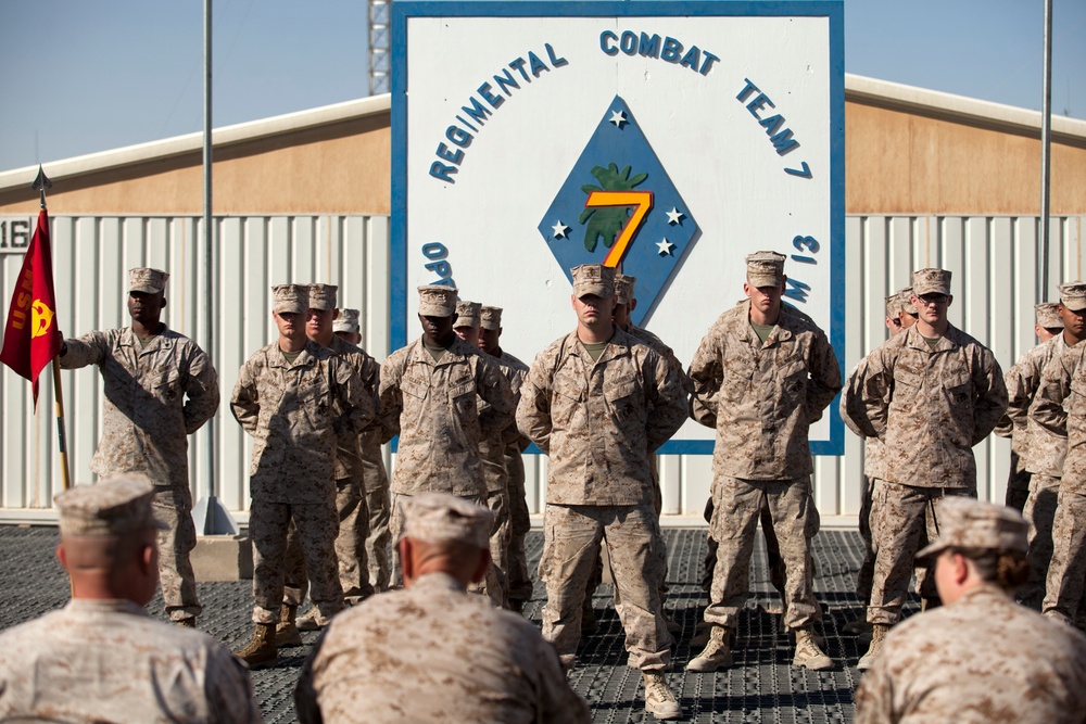 RCT-7 Celebrate the Marine Corps 237th birthday