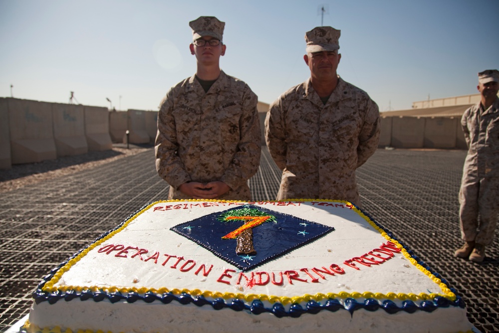 RCT-7 Celebrate the Marine Corps 237th birthday