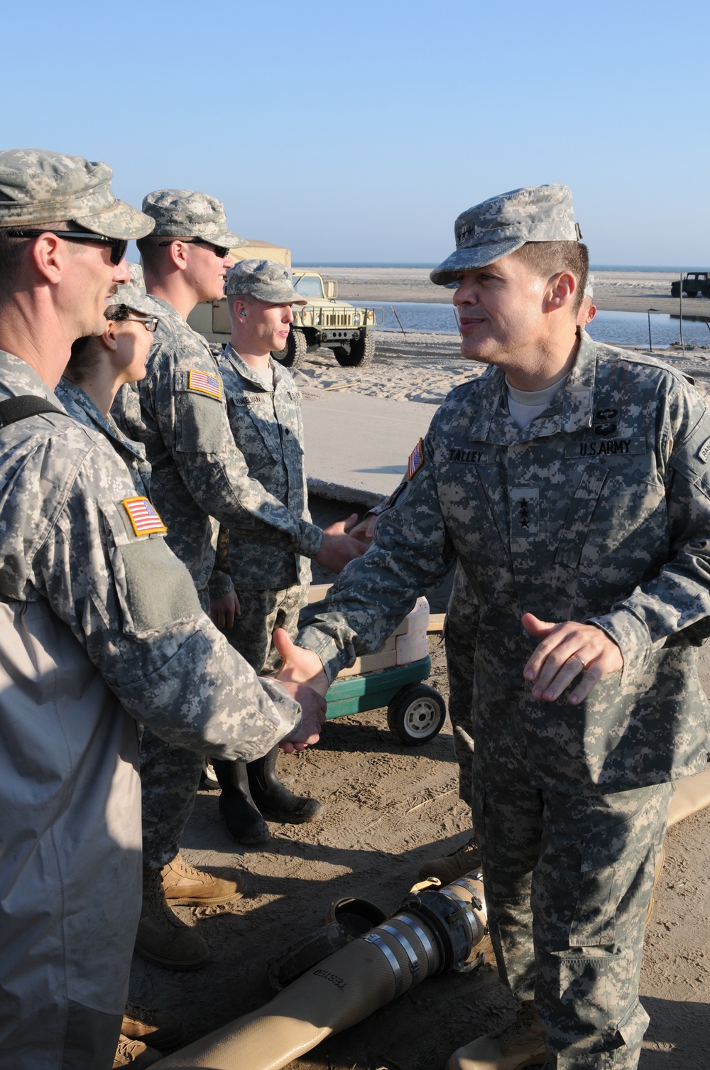 Army Reserve top officer visits Breezy Point, NY