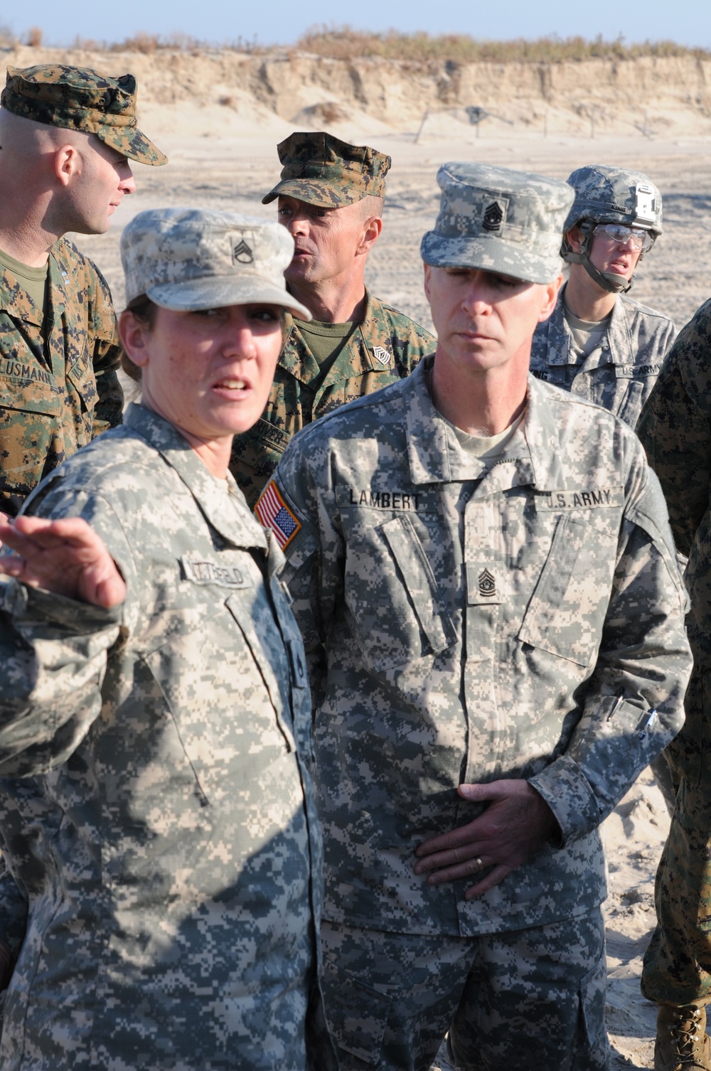 Army Reserve top non-commissioned officer visits Breezy Point, NY
