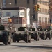 National Guard convoy in Coney Island, NY