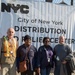 FEMA workers at Disaster Distribution Center in Coney Island, NY