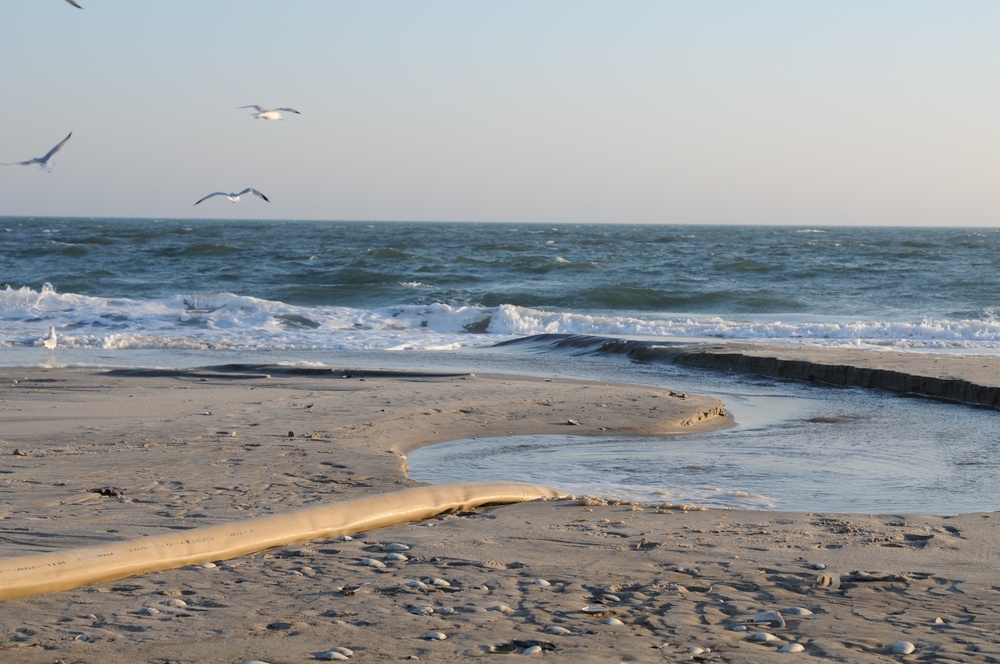 Army Reserve pumps the water out at Breezy Point, NY