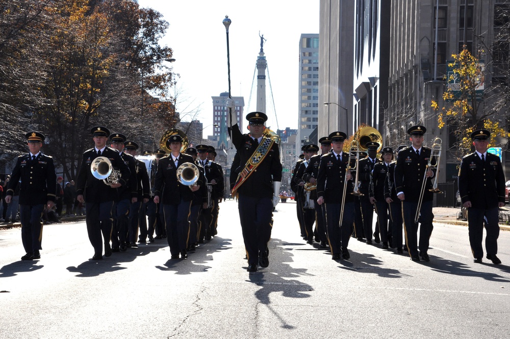 38th ID Band marches through Indianapolis