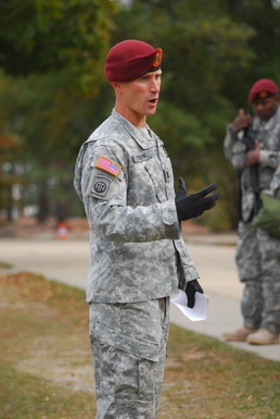 Through the woods: 18th Fires Brigade soldiers put teamwork to the test in the Viper Challenge