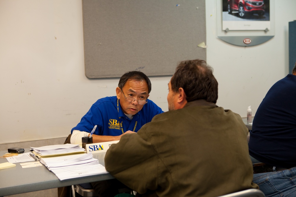 Small Business Administration available at Disaster Recovery Centers
