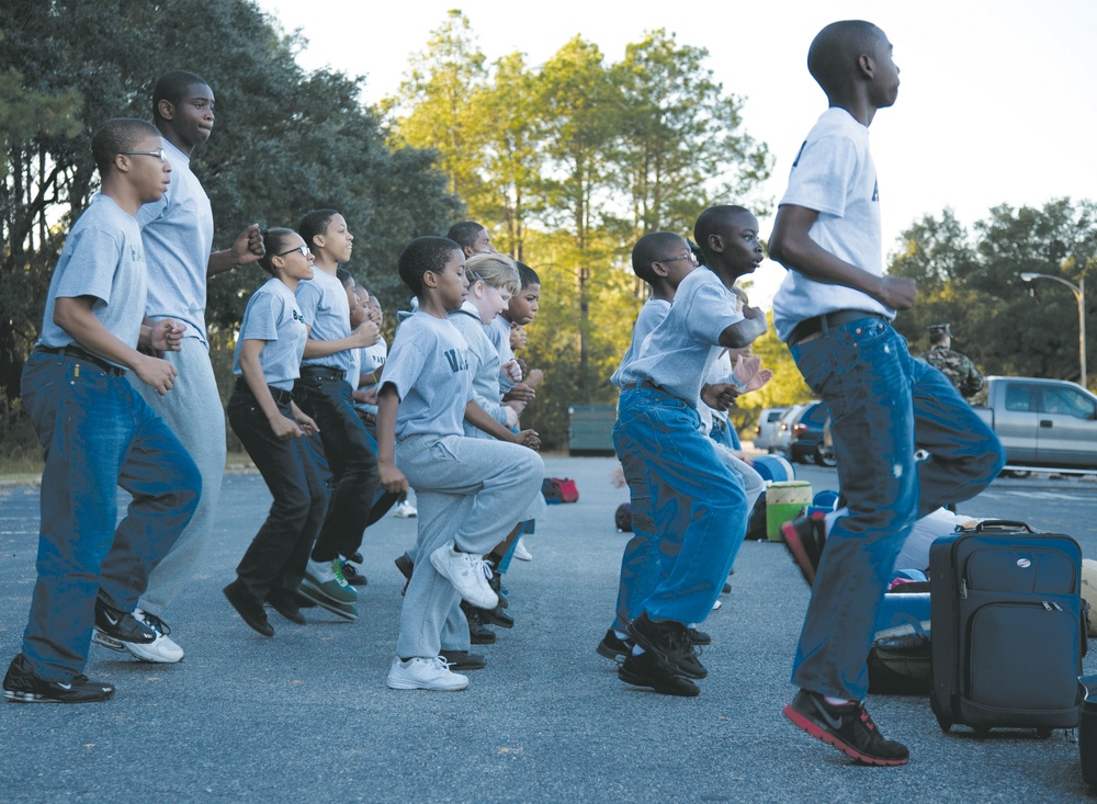 Young Marines Boot camp keeps youth on right track