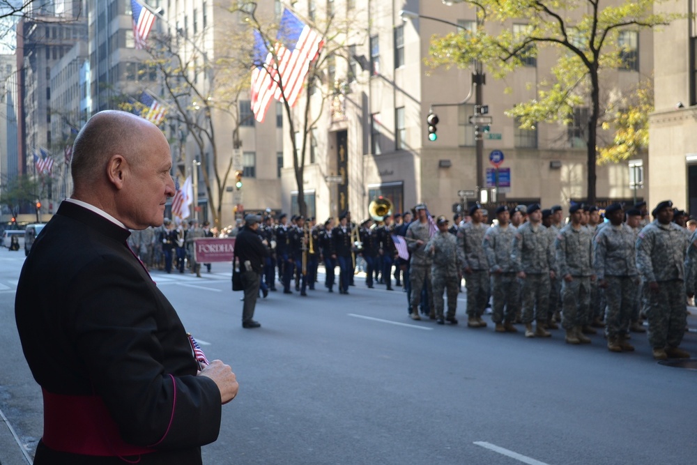 77th Sustainment Brigade marches in NYC Veterans Day Parade