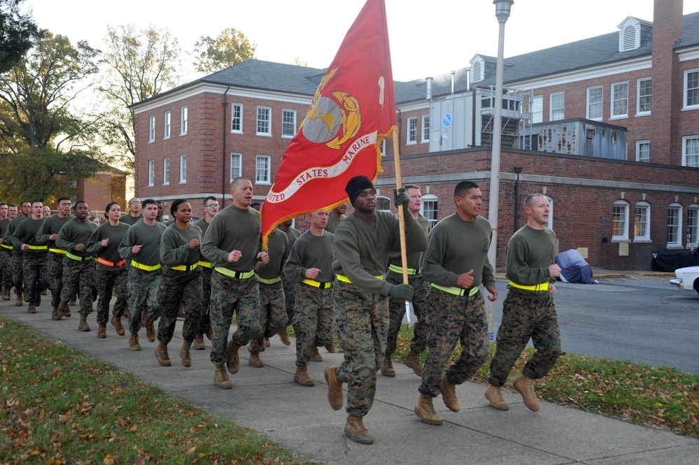 Marines commemorate 237th birthday run