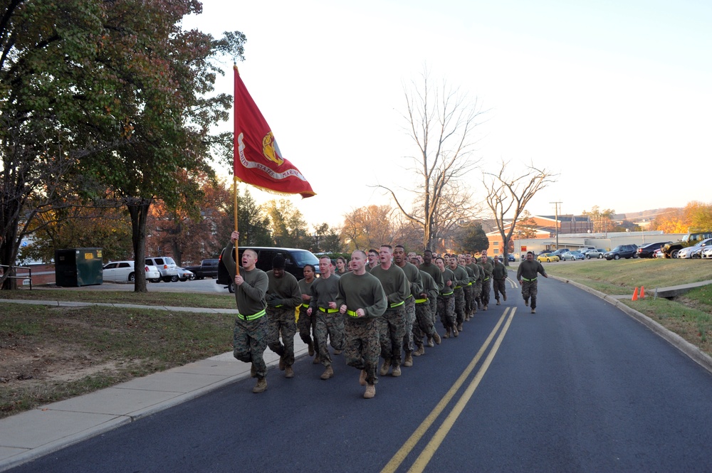 Marines commemorate 237th birthday run