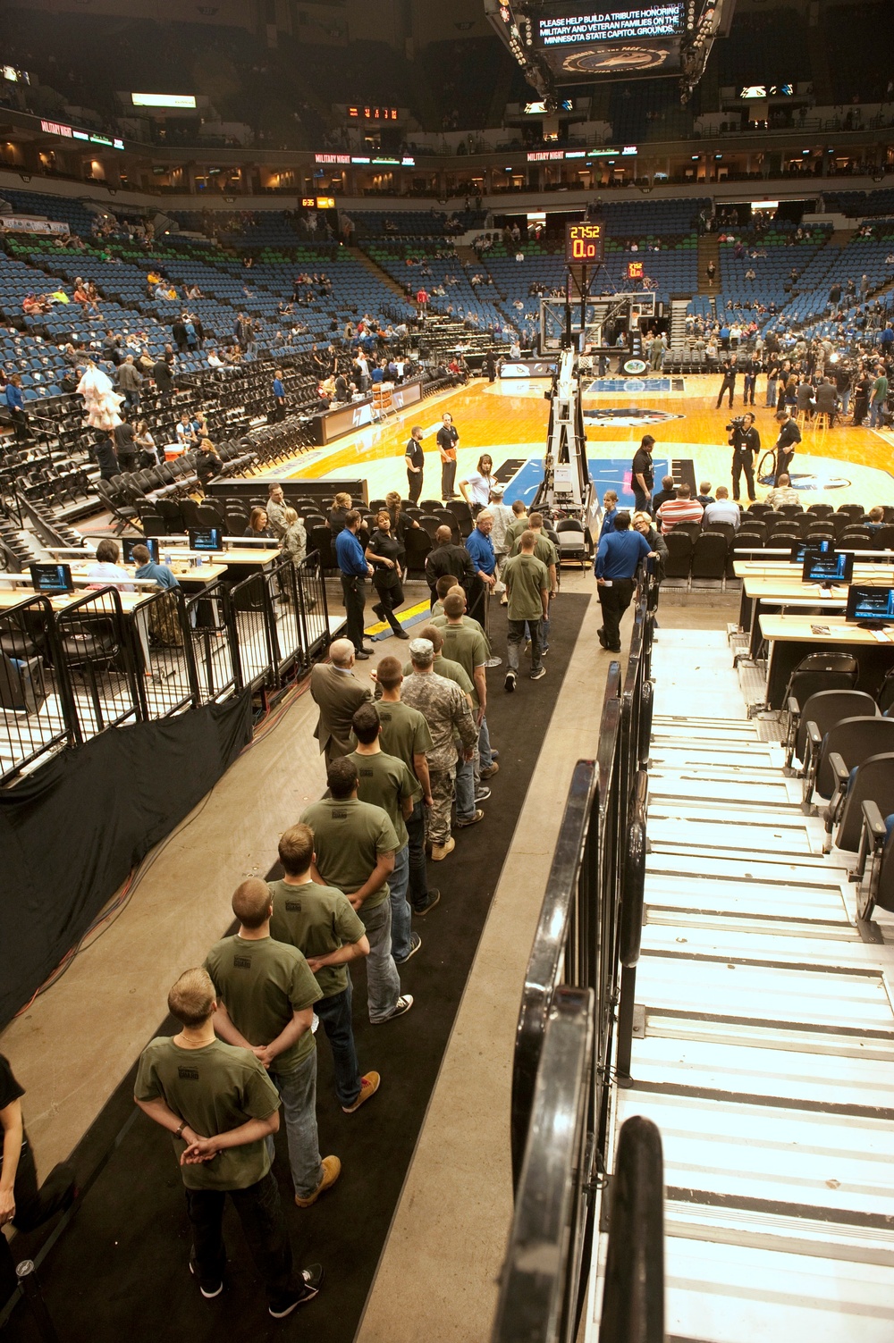 Timberwolves Military Appreciation Game