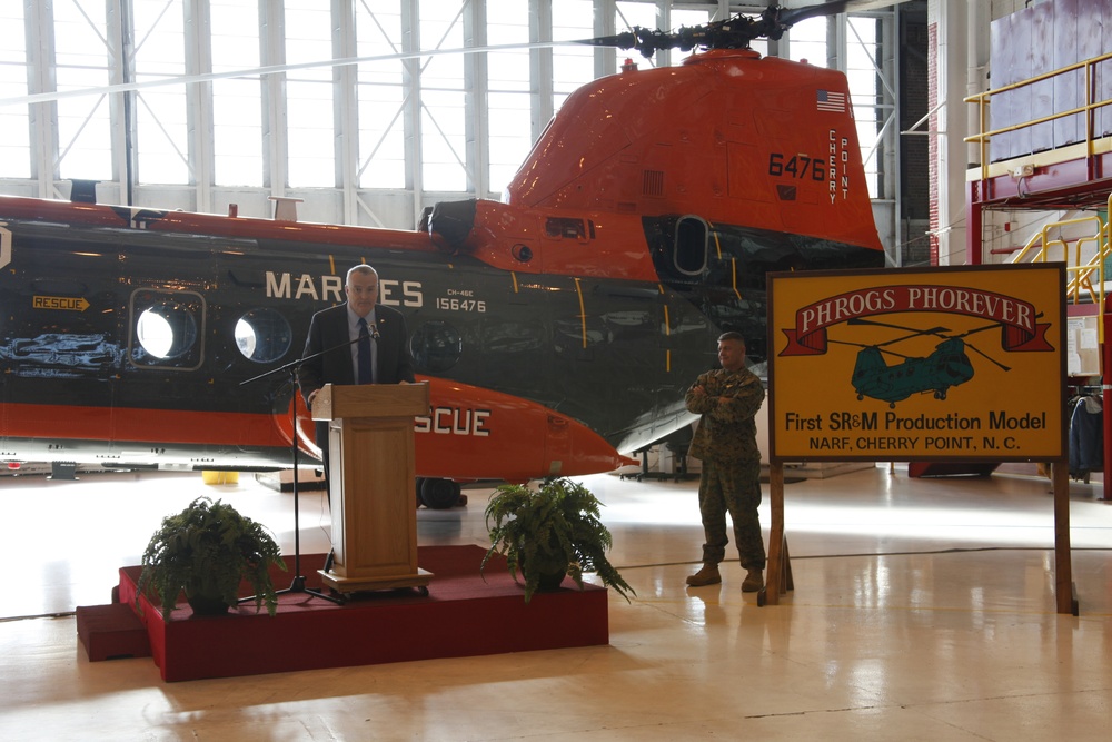 Fleet Readiness Center East delivers last H-46