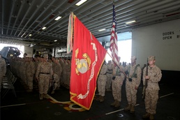 Expeditionary Marines celebrate Corps' birthday at-sea