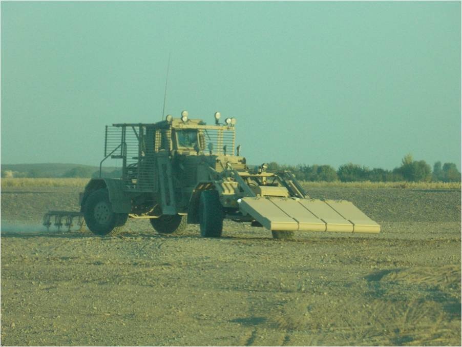 Engineers clear landing zone