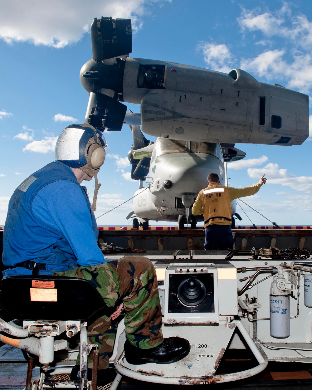 USS Iwo Jima flight deck operations