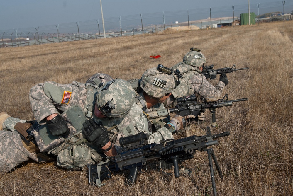 Fire team competition at Camp Bondsteel