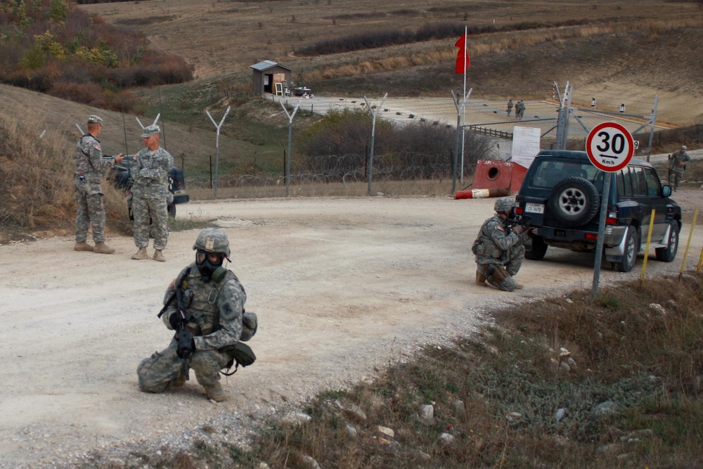 Fire team competition at Camp Bondsteel