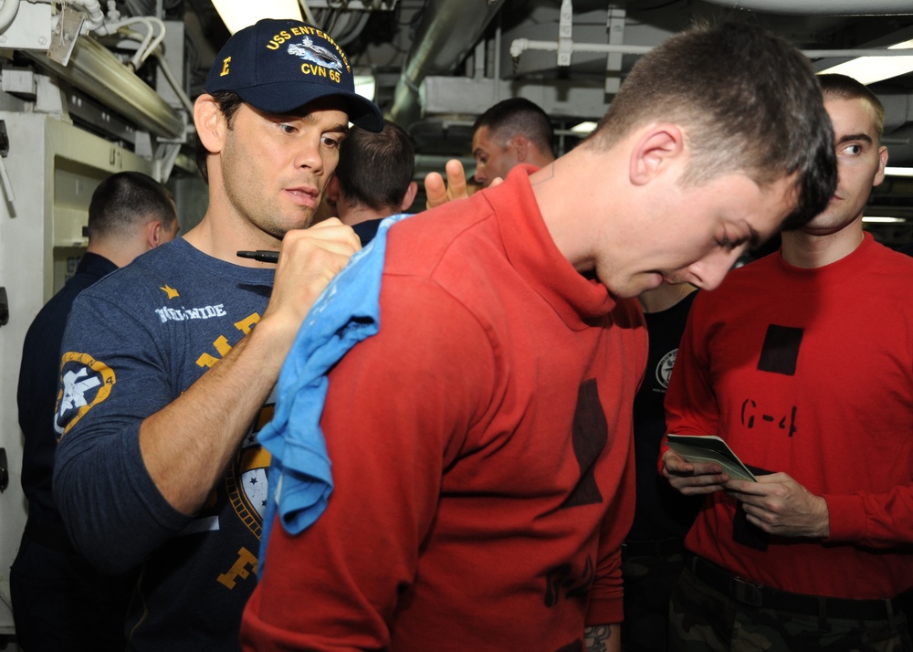 UFC fighter aboard USS Enterprise