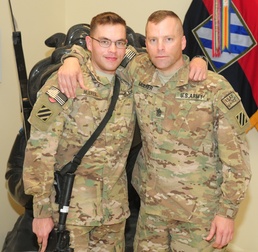 Deployed father, son make up for lost time, become 3rd ID history