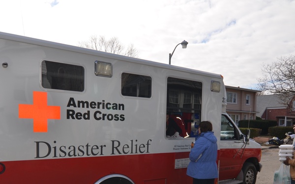 American Red Cross provides free meals on wheels for victims of Superstorm Sandy