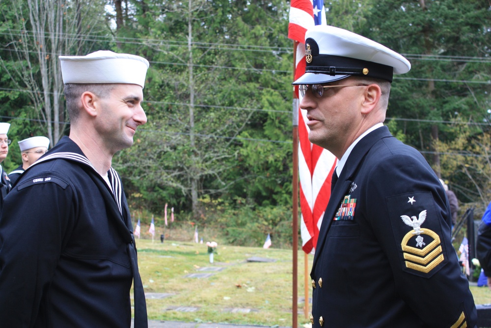 CBMU 303 Detachment Bangor participates in Veteran's Day service