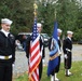 CBMU 303 Color Guard participates in a Veteran's Day service in honor of Medal of Honor recipient CM3 Marvin G. Shields