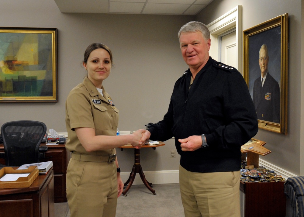 CNO meets with departing staff