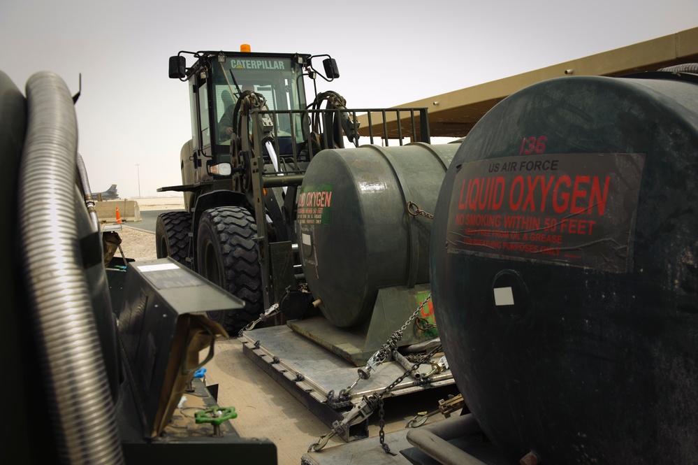 Liquid oxygen distribution preparation