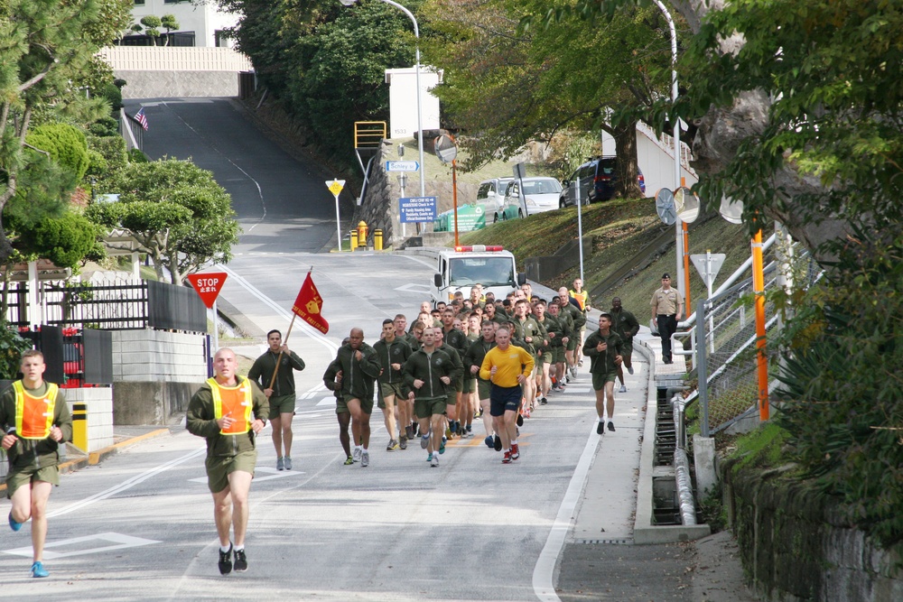 Marines celebrate 237th Corps birthday with motivational run