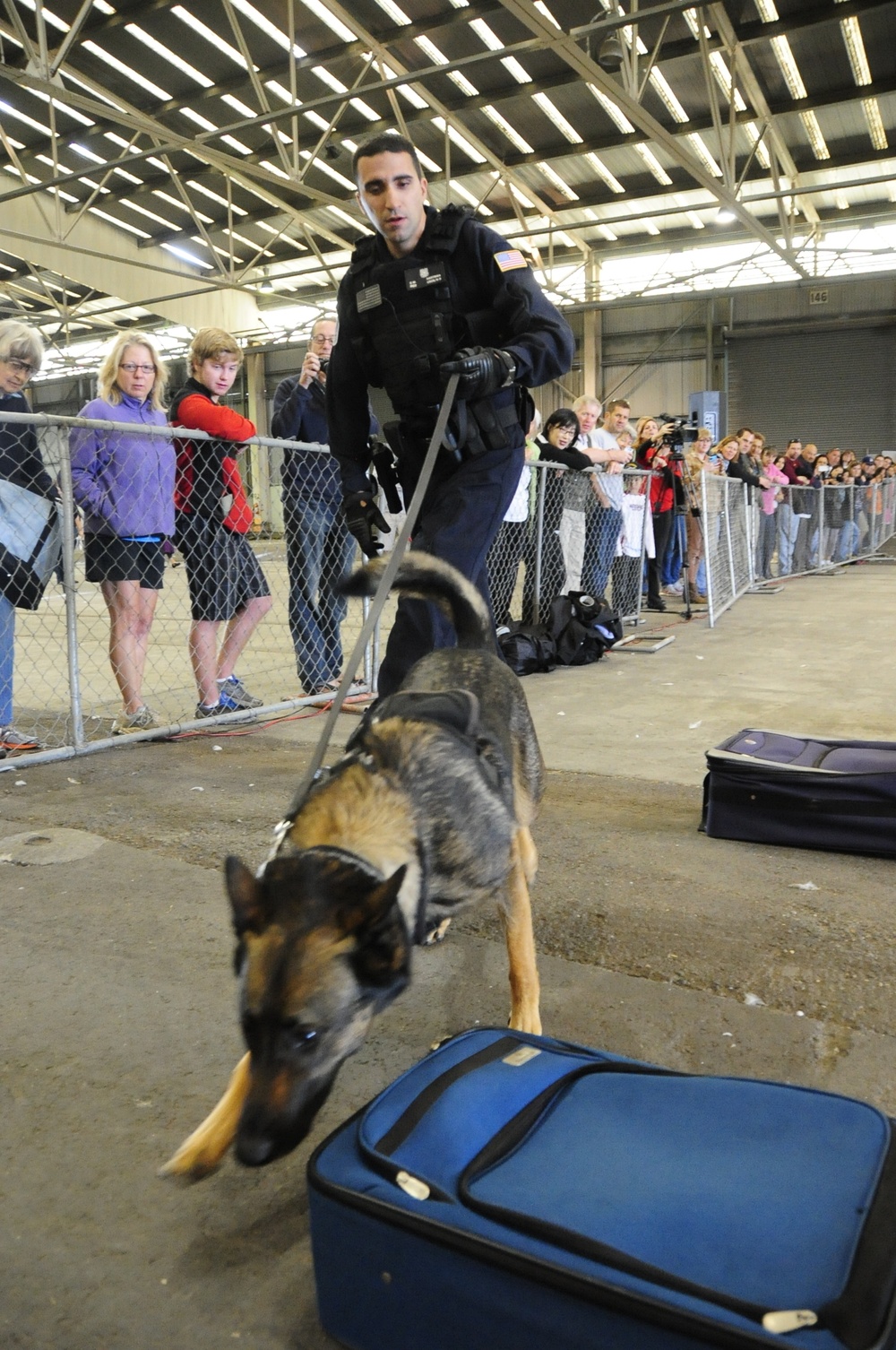 Coast Guard K-9 demonstration
