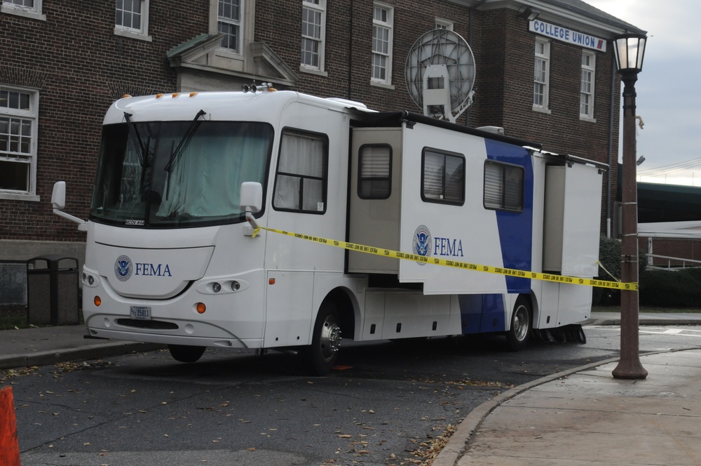 FEMA Disaster Vehicle at Recovery Center