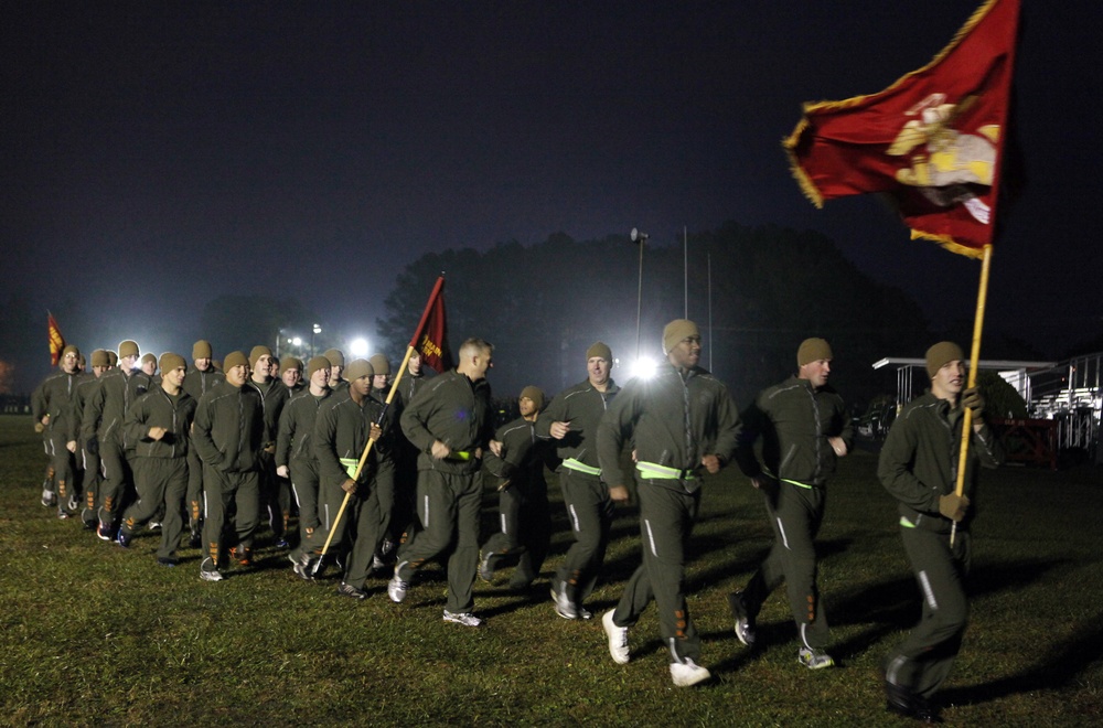 2nd MLG Marines, sailors hit streets of Lejeune