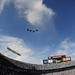 JB Charleston’s Honor Guard presents the Colors at Panthers game