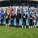 JB Charleston’s Honor Guard presents the Colors at Panthers game