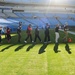 JB Charleston’s Honor Guard presents the Colors at Panthers game