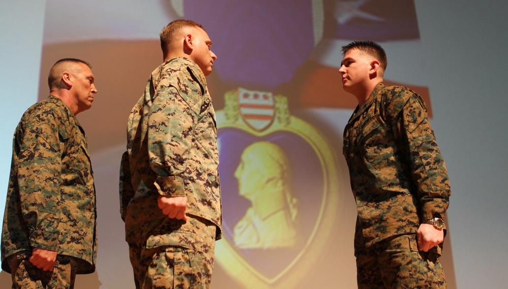 Crew chief receives Purple Heart