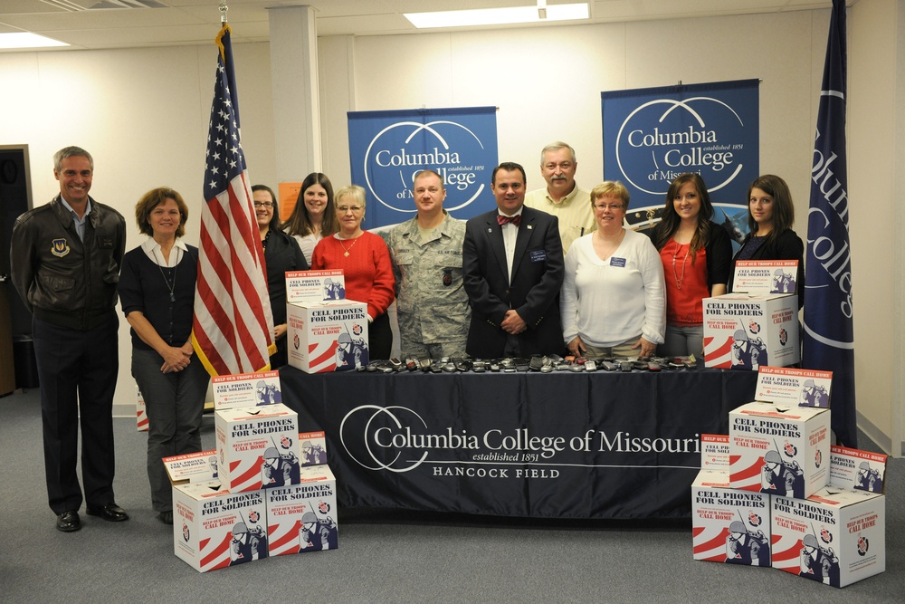 Columbia College supports Cell Phones for Soldiers