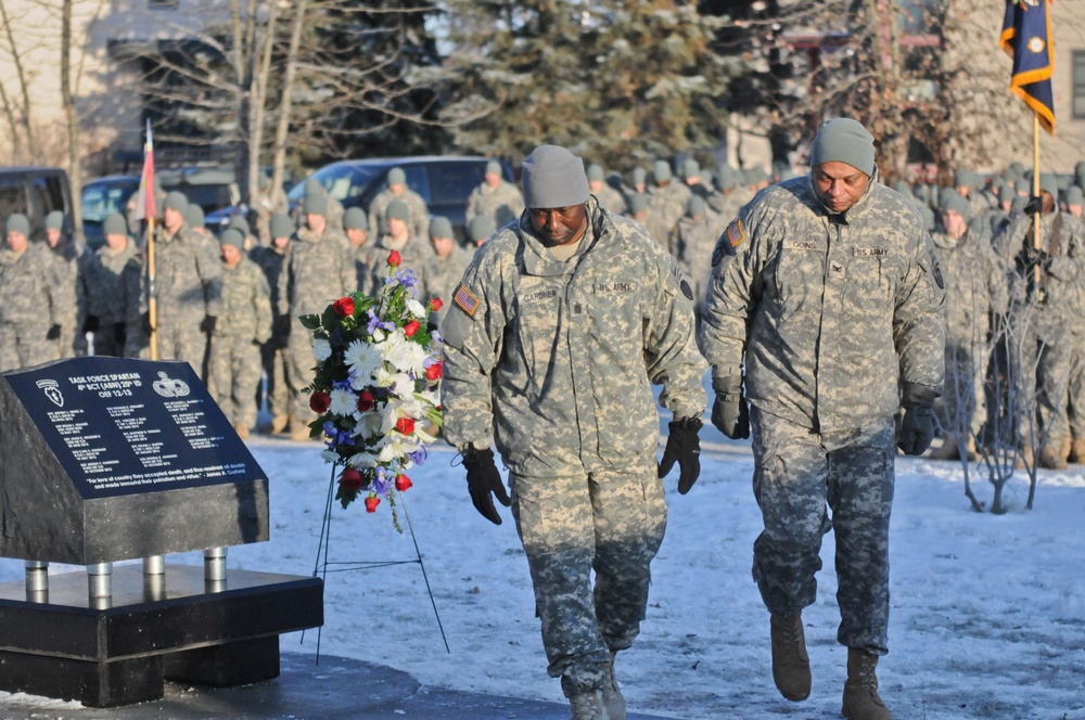 Spartans honor fallen with monument