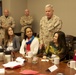 Commandant addresses classes, meets with students