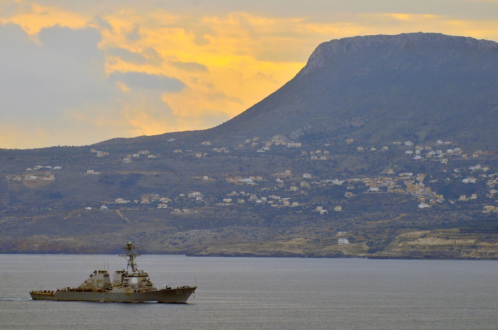 USS Cole visits Greece