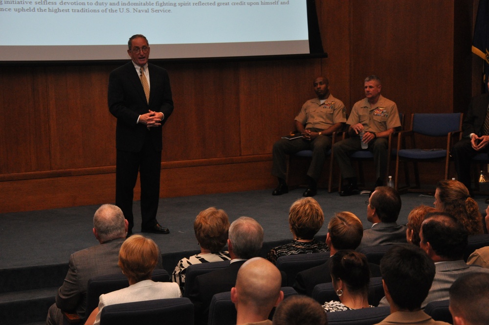 Marines listen to living history during SNCOA Lecture series