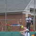 Players bat it out during the Home Run Derby