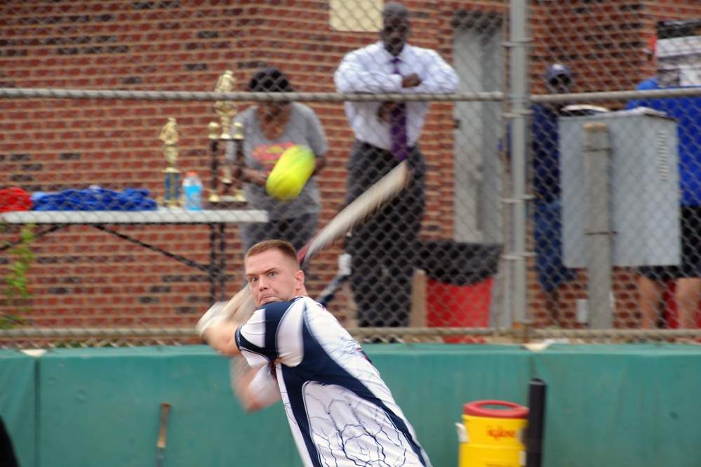 Players bat it out during the Home Run Derby