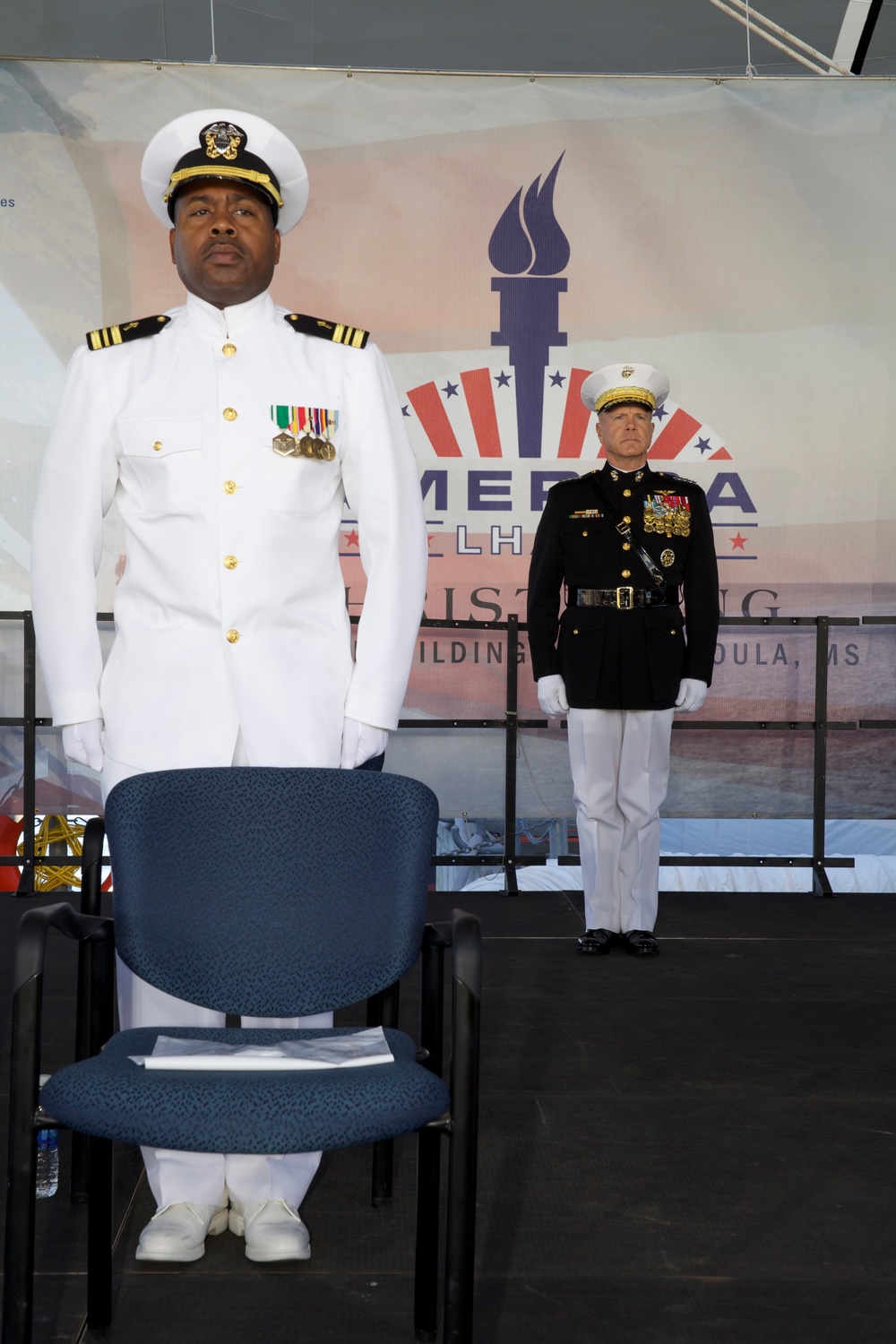 USS America christening