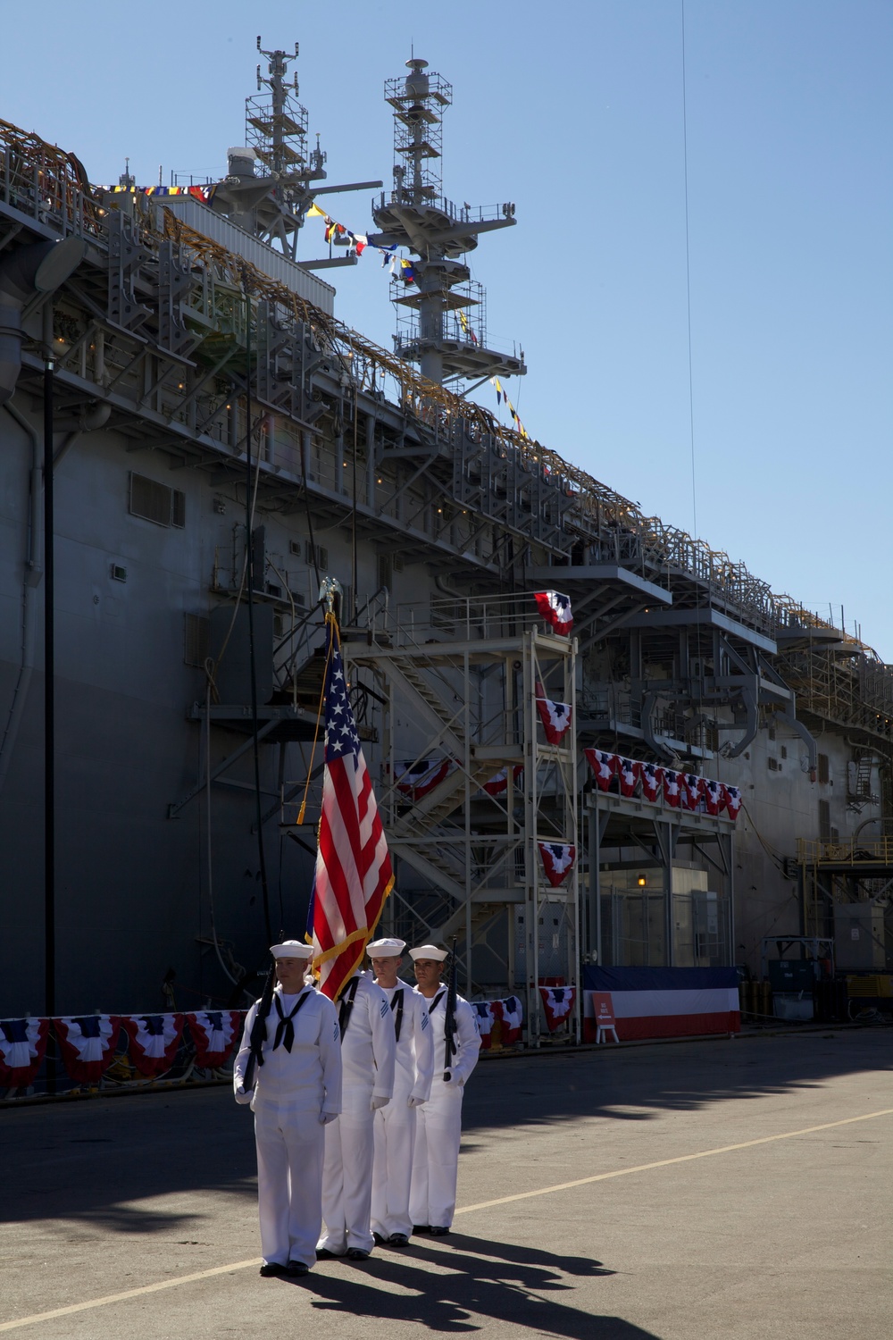 USS America christening