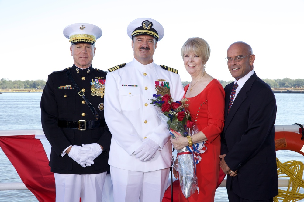 USS America christening