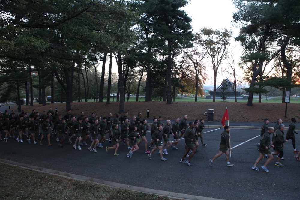 237th Marine birthday motivational run