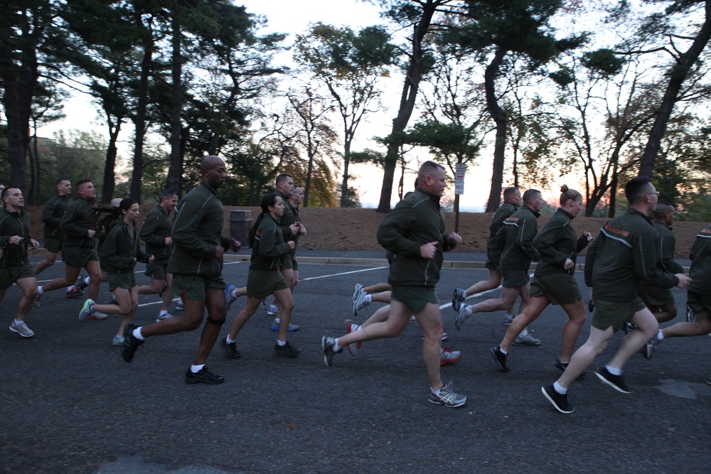 237th Marine birthday motivational run