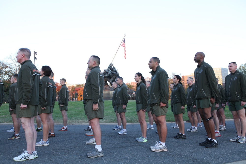 237th Marine birthday motivational run